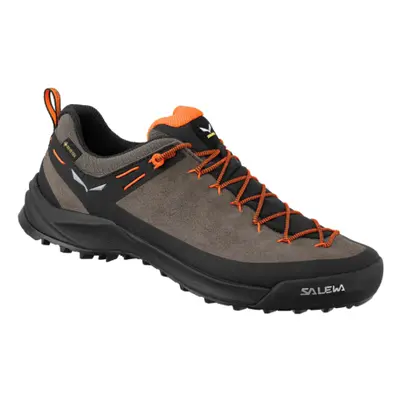 Férfi alacsony túracipő teljes bőrből SALEWA Wildfire Leather GTX brown bungee cord black