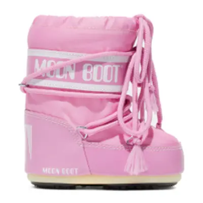 Junior magas téli csizma MOON BOOT MB ICON MINI NYLON JR-J001 PINK