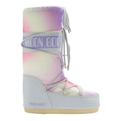 Női magas téli csizma MOON BOOT Icon Tie Dye glacier grey