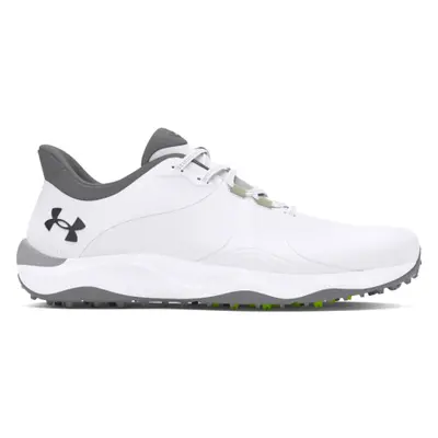 Férfi szöges golfcipő UNDER ARMOUR UA Drive Pro SL Wide white white metallic gun metal