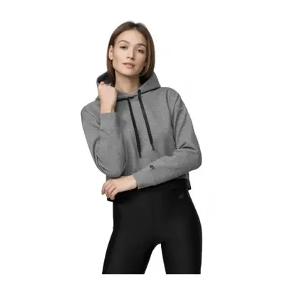 Női kapucnis pulóver 4F WOMENS SWEATSHIRT-H4L21-BLD011-24M-MIDDLE GREY MELANGE