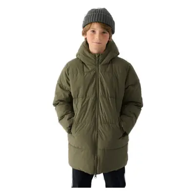 Fiú kabát 4F JUNIOR DOWN JACKET-JWAW24TDJAM464-43S-KHAKI