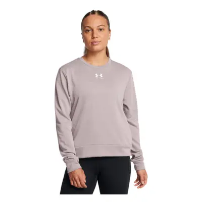 Női kapucnis pulóver UNDER ARMOUR Rival Terry Crew-GRY