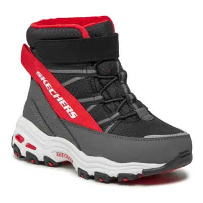 Fiú téli bokacsizma SKECHERS D Lites Mid black red