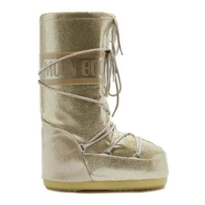 Női magas téli csizma MOON BOOT Icon Glitter gold