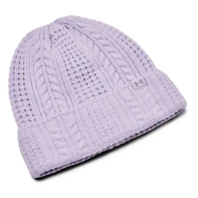 Női téli sapka UNDER ARMOUR W Halftime Cable Knit Beanie-PPL