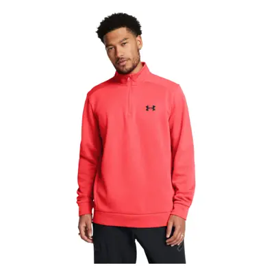 Hőszigetelt férfi edzőpulóver 1 2 cipzárral UNDER ARMOUR UA Armour Fleece 1 4 Zip-RED