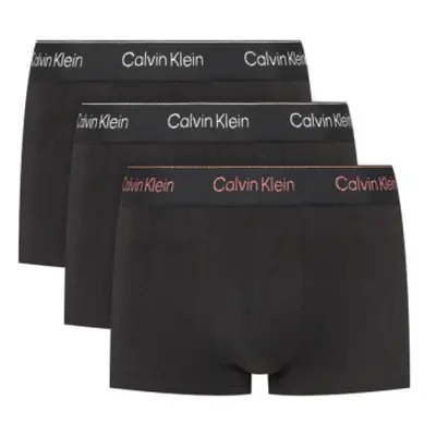 Férfi boxerek CALVIN KLEIN 3 PACK-LOW RISE TRUNK-B- SILVER, RED, SILVER LUREX LGS