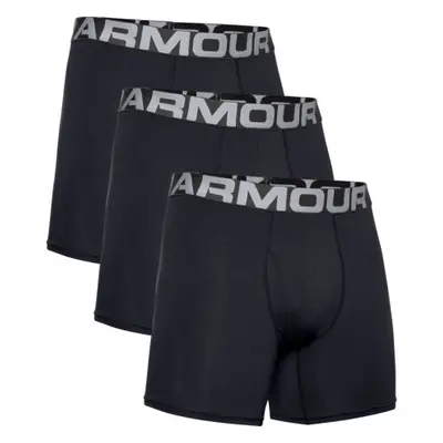 Férfi boxerek UNDER ARMOUR UA Charged Cotton 6in 3 Pack-BLK