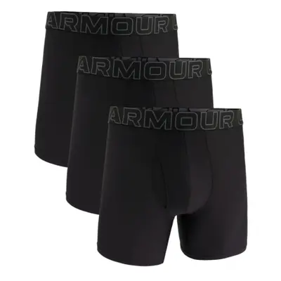 Férfi boxerek UNDER ARMOUR 3 PACK-Perf Tech Mesh 6 inch-Black