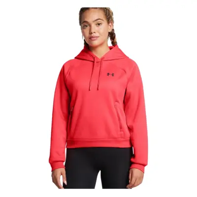 Hőszigetelt, kapucnis női pulóver UNDER ARMOUR UA Armour Flc Pro Hdy-RED