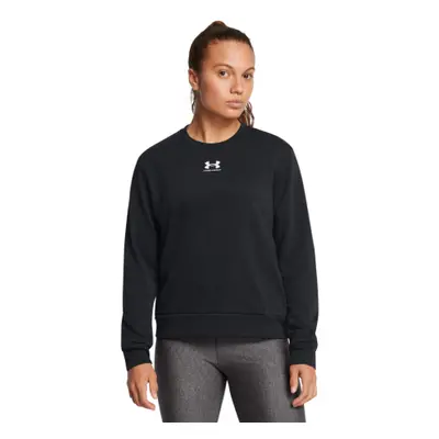 Női kapucnis pulóver UNDER ARMOUR Rival Terry Crew-BLK