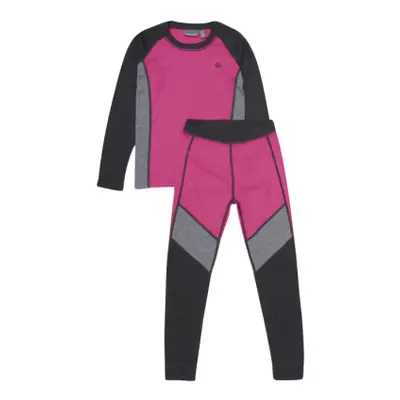 Alsó és felső lány termikus fehérnemű COLOR KIDS Ski Underwear - Colorblock-5381-Pink Glo