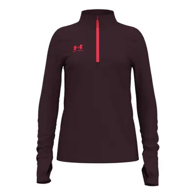 Lány edzőpulóver 1 2 cipzárral UNDER ARMOUR UA Girls Challenger Midlayer-MRN