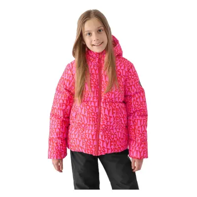 Lány sídzseki 4F JUNIOR TECHNICAL JACKET-JWAW24TTJAF544-90A-MULTICOLOUR ALLOVER