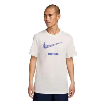 Rövid ujjú férfi póló NIKE M NSW TEE 6 MO SWOOSH-121 SUMMIT WHITE