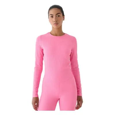 Hosszú ujjú női edzőing 4F LONGSLEEVE FNK-WAW24TFLOF250-54S-PINK