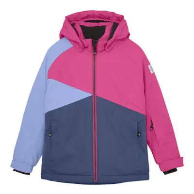 Lány sídzseki COLOR KIDS Ski Jacket - Colorblock -5381-Pink Glo