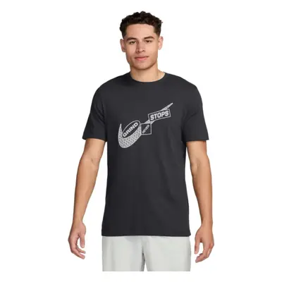 Rövid ujjú férfi póló NIKE M NK DF TEE GYM KIT 2-060 ANTHRACITE