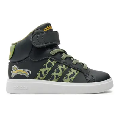 Fiú szabadidő cipő ADIDAS Grand Court Mid Lion King K carbon green