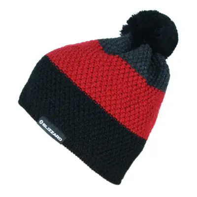 Téli sapka BLIZZARD Silvretta, black red grey