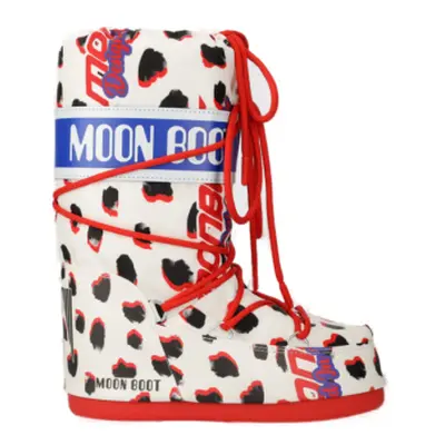 Gyermek magas téli csizma MOON BOOT Icon Retrobiker K dalmatian