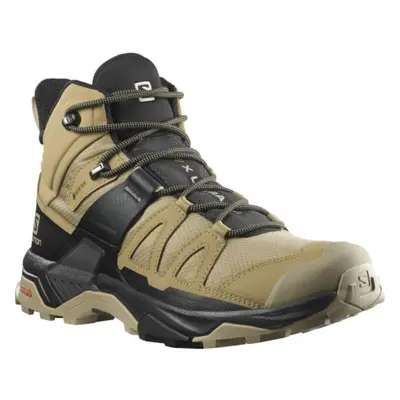 Férfi boka túracipő SALOMON X Ultra 4 Mid GTX kelp black safari