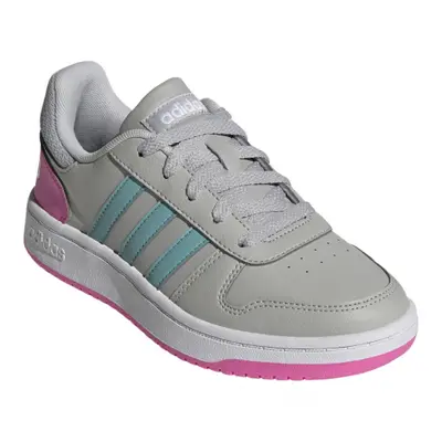 Gyerek szabadidős lábbelik ADIDAS Hoops 2.0 core grey two mint ton screaming pink