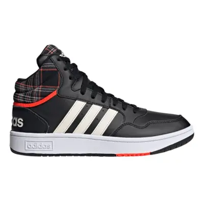 Pánska rekreačná obuv ADIDAS Hoops 3.0 Mid core black cloud white grey two