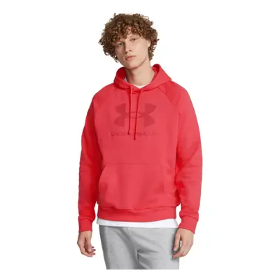 Hőszigetelt kapucnis férfi pulóver UNDER ARMOUR UA Rival Fleece Logo HD-RED I