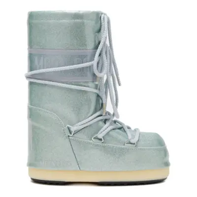 Junior magas téli csizma MOON BOOT MB ICON JR GLITTER-F001 LIGHT BLUE