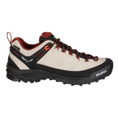 Női alacsony túracipő teljes bőrből SALEWA Wildfire Leather W GTX oatmeal black