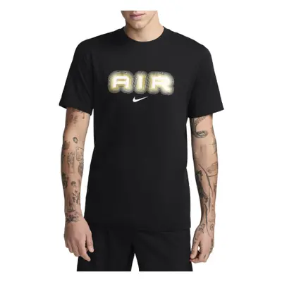 Rövid ujjú férfi póló NIKE M NSW SW AIR GRAPHIC TEE-010 BLACK METALLIC GOLD