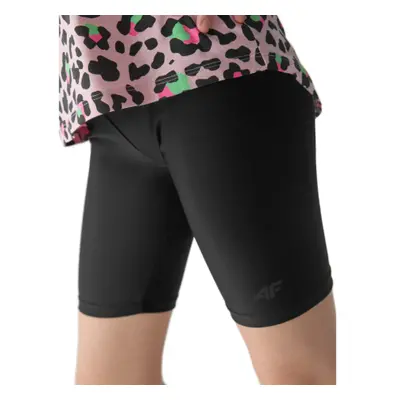 Lány rövidnadrág 4F JUNIOR TIGHTS-4FJWSS24TTIGF133-20S-DEEP BLACK