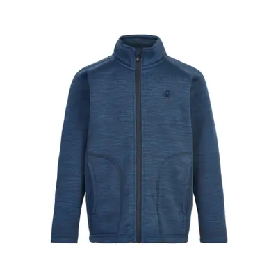 Fiú sídzseki cipzárral COLOR KIDS BOYS Fleece jacket, melange,dark blue