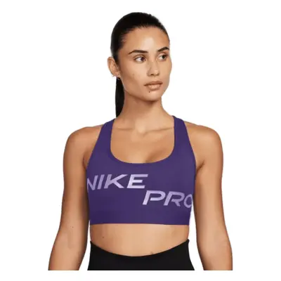 Női edző sportmelltartó NIKE W PRO DF SWSH LGT SPT GRX BRA-FN2749-547-violet