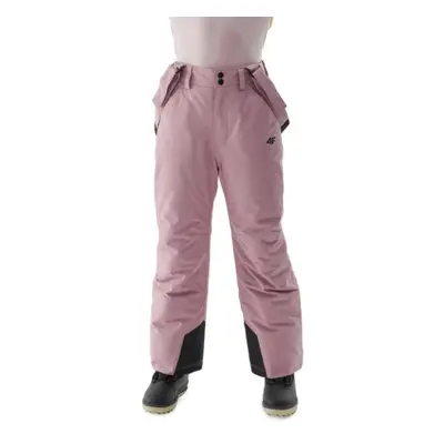 Lányok sínadrág 4F JUNIOR TROUSERS FNK-JAW23TFTRF353-53S-DARK PINK