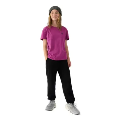 Lányok melegítőnadrágja 4F JUNIOR TROUSERS-JWAW24TTROF754-20S-DEEP BLACK