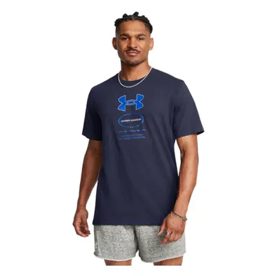 Rövid ujjú férfi póló UNDER ARMOUR UA M Branded GEL Stack SS-BLU