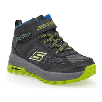 Fiú boka túrabakancs SKECHERS Fuse Tread Trekor black lime