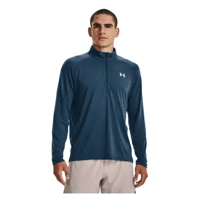 Férfi futópulóver 1 2 cipzárral UNDER ARMOUR UA STREAKER HALF ZIP-BLU-1361474-437