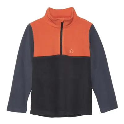 Gyermek sípolár kabát COLOR KIDS Fleece Pulli - Colorblock, orange