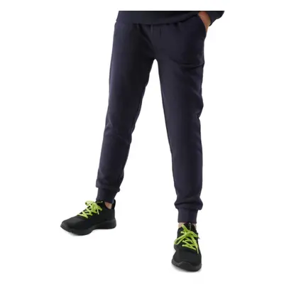 Fiú melegítőnadrág 4F JUNIOR TROUSERS-JAW23TTROM411-31S-NAVY