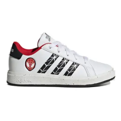 Chlapčenská rekreačná obuv ADIDAS Grand Court X Marvel Spider-man white core black scarlet