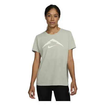 Női rövid ujjú turista póló NIKE W NK DF TRAIL TEE-370 JADE HORIZON