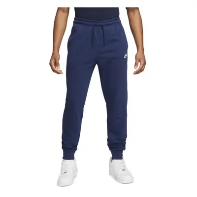 Pánske zateplené tepláky NIKE M NK CLUB KNIT JOGGER-410 MIDNIGHT NAVY WHITE