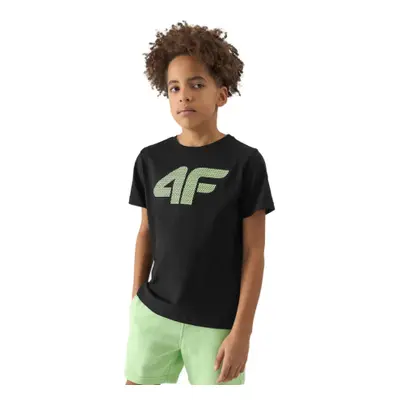 Fiú rövid ujjú póló 4F JUNIOR TSHIRT-4FJWSS24TTSHM1115-20S-DEEP BLACK