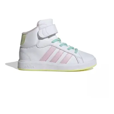 Dievčenská rekreačná obuv ADIDAS Grand Court Mid cloud white clear pink ice yellow