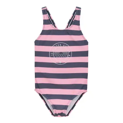 Lányok fürdőruha COLOR KIDS Swimsuit W. Chestprint, AOP, vintage indigo