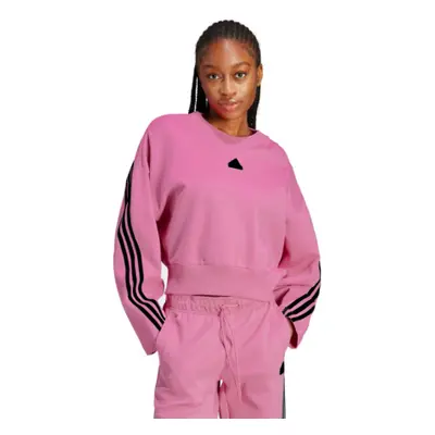 Női kapucnis pulóver ADIDAS W FI 3S CREW-IL3054-Pink